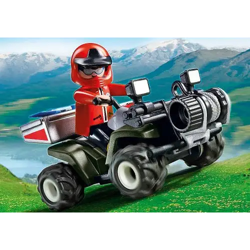 PLAYMOBIL Mountain Rescue Quad Playset - toys