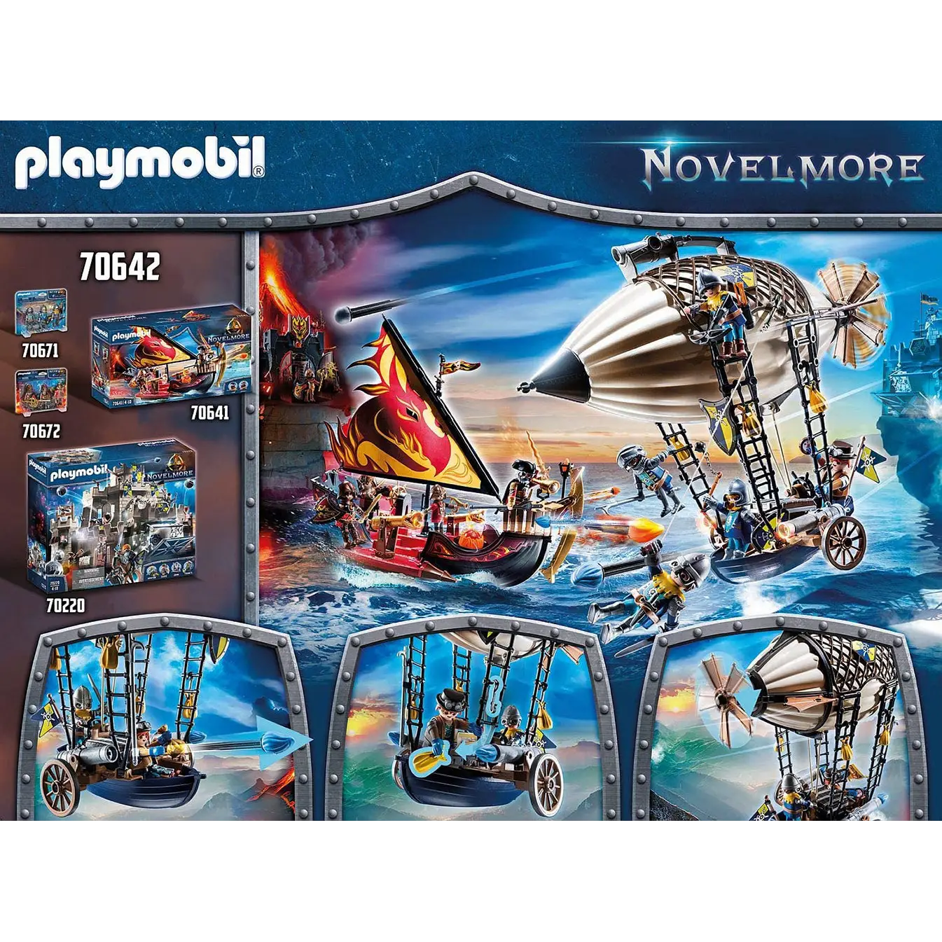 Playmobil Novelmore Knights Airship 70642 (Kids 4 to 10
