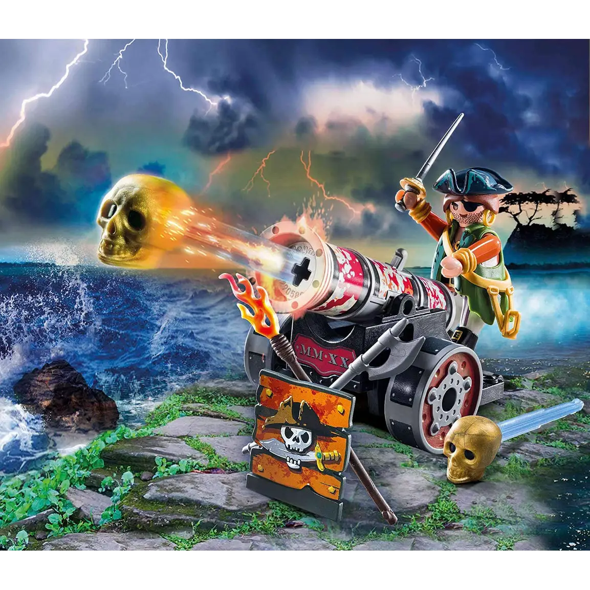 Playmobil Pirates - Pirate with Cannon 70415 (for Kids 5