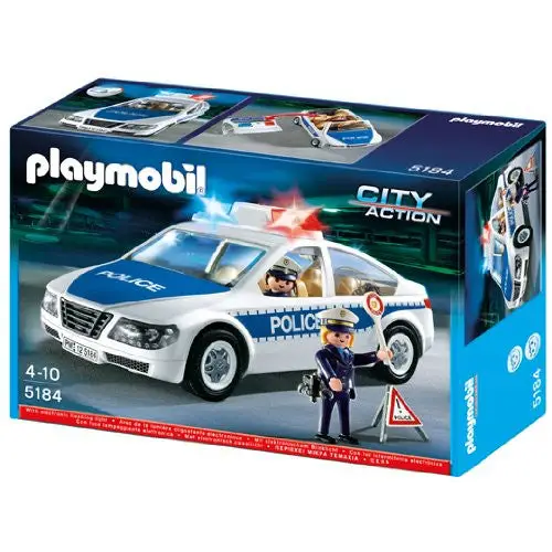 PLAYMOBIL Police Car with Flashing Light - toys