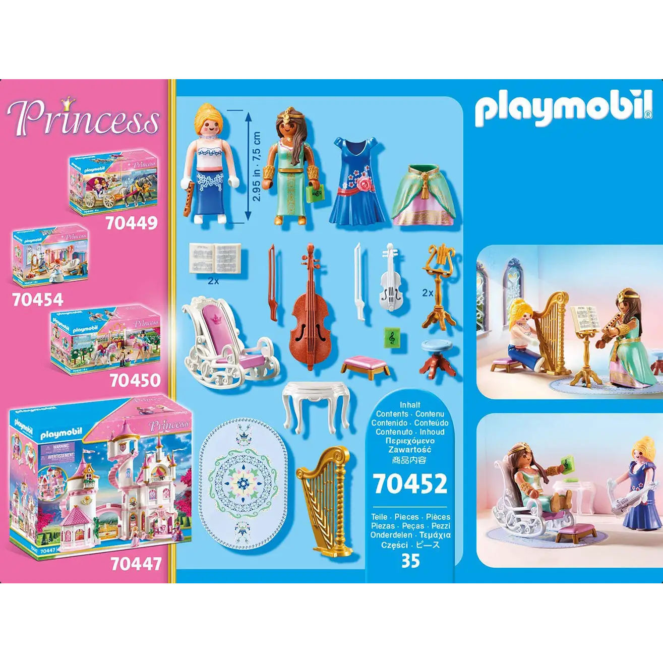 Playmobil Princess - Music Room 70452 (for Kids 4 Years Old