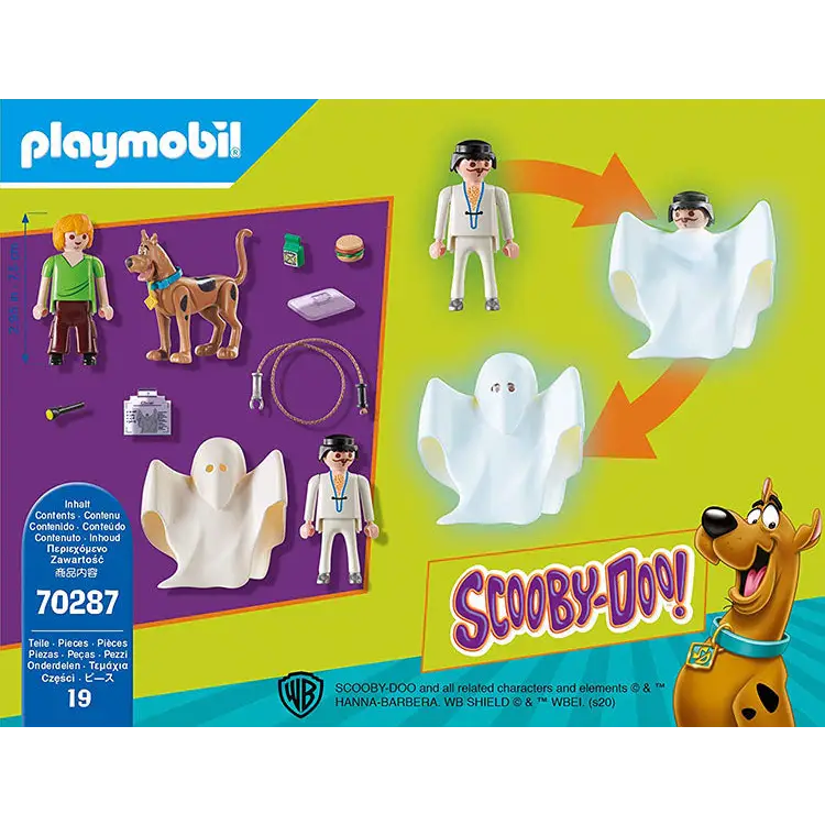 Playmobil SCOOBY-DOO! Scooby & Shaggy with Ghost 70287 (for
