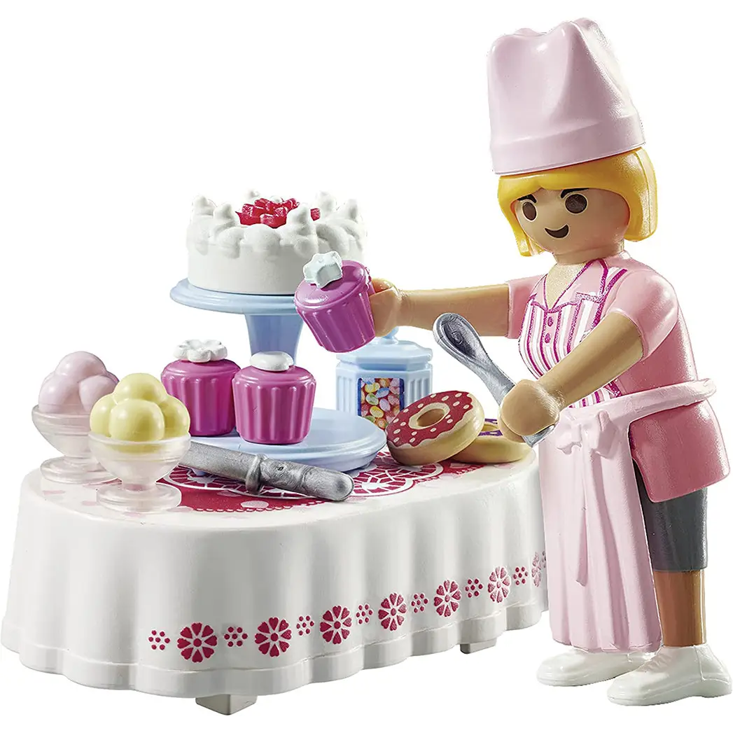 Playmobil Special Plus - Baker with Dessert Table 70381
