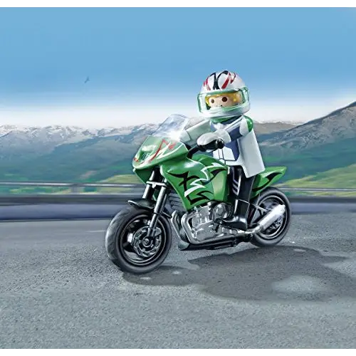 Playmobil Sports and Action Collectible Green Sports Bike