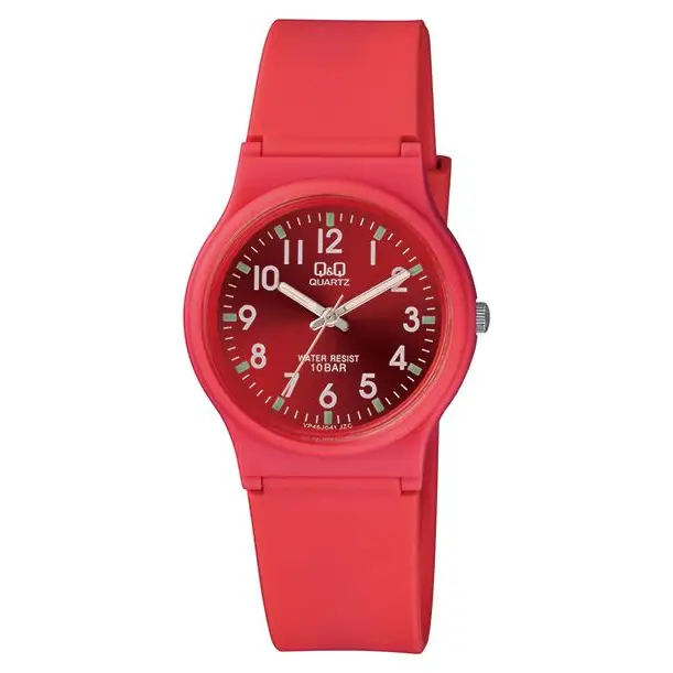 QQ Analog Red With Numbers 100 Meter Watch - Misc