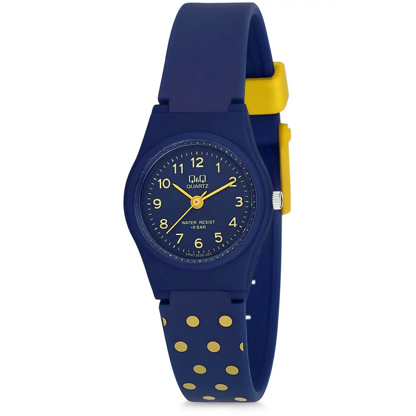 QQ Girls Dark Navy Pink Pocodot Plastic 100 Meter