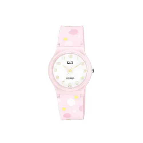 Q&Q V06A-014VY Pink Resin Analogue Watch - Misc