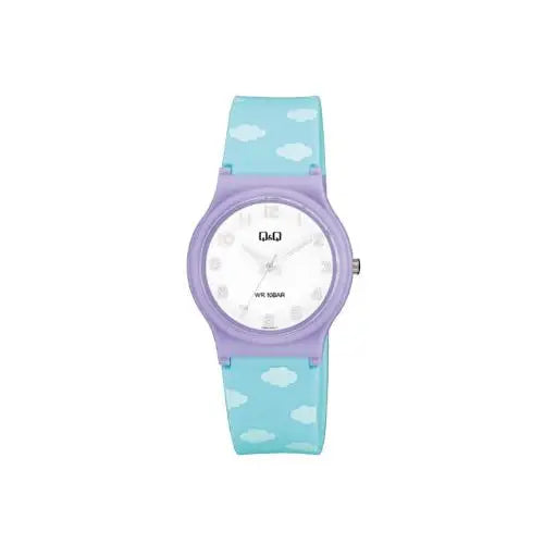 Q&Q V06A-015VY Blue Resin Analogue Watch - Misc