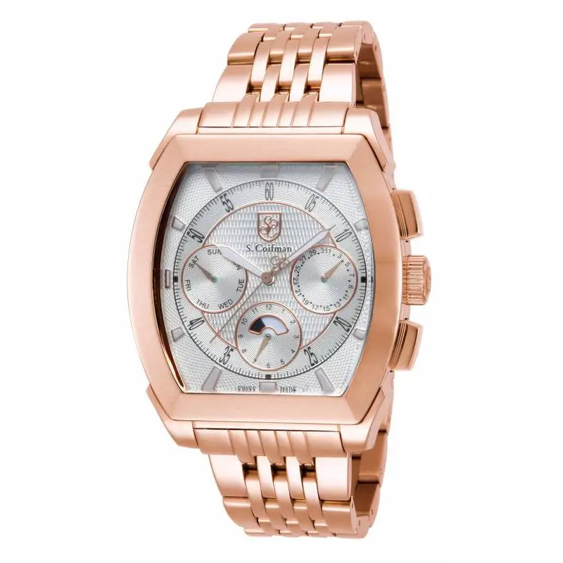 S. Coifman Men’s Chrono Quartz Rose Gold Plated Stainless