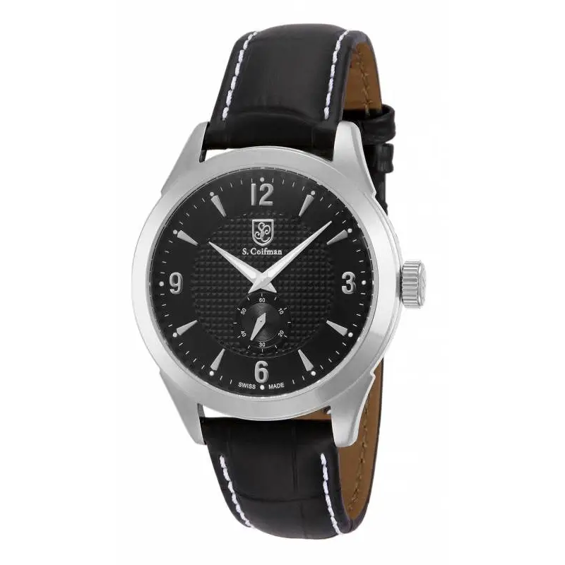 S. Coifman Men’s Chronograph Quartz Stainless Steel Black