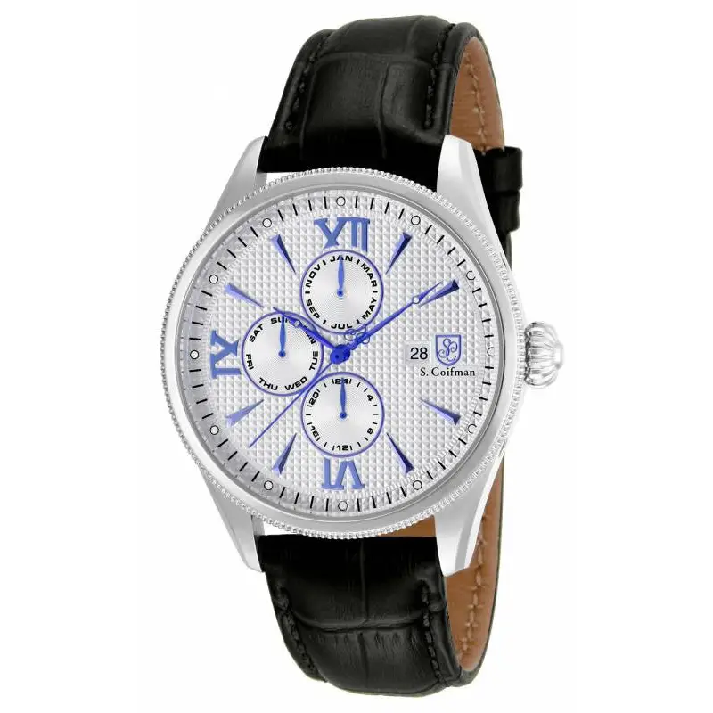 S. Coifman Men’s Chronograph Quartz Stainless Steel Black