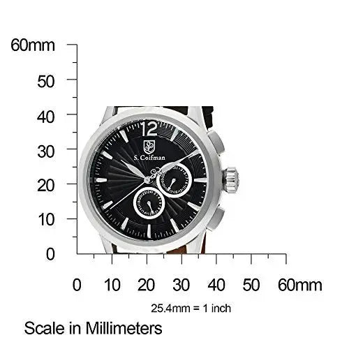 S. Coifman Men’s Chronograph Quartz Stainless Steel Black