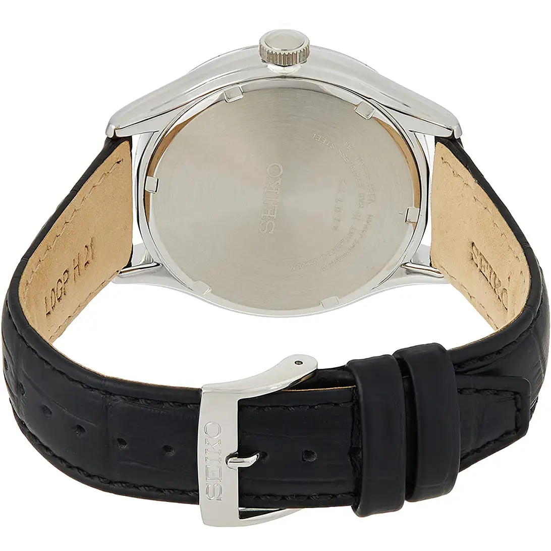 Seiko Men Essentials Solar Blue Dial Stainless Steel/Black