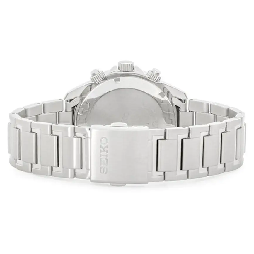 Seiko Men’s Analog Solar Chronograph 100m Stainless Steel
