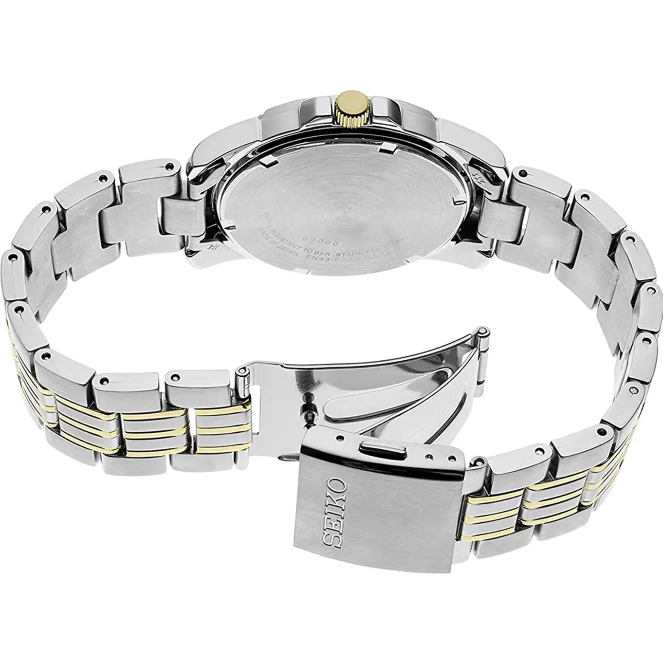 Seiko Men’s Essentials Quartz 100m Two Tone Stainless Steel