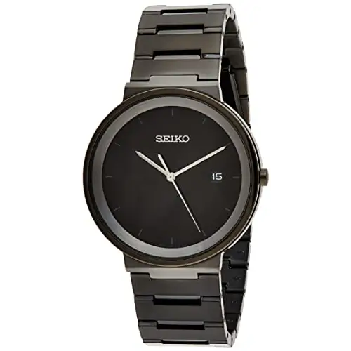 Seiko Men’s Japanese Quartz Dress Watch with Stainless Steel