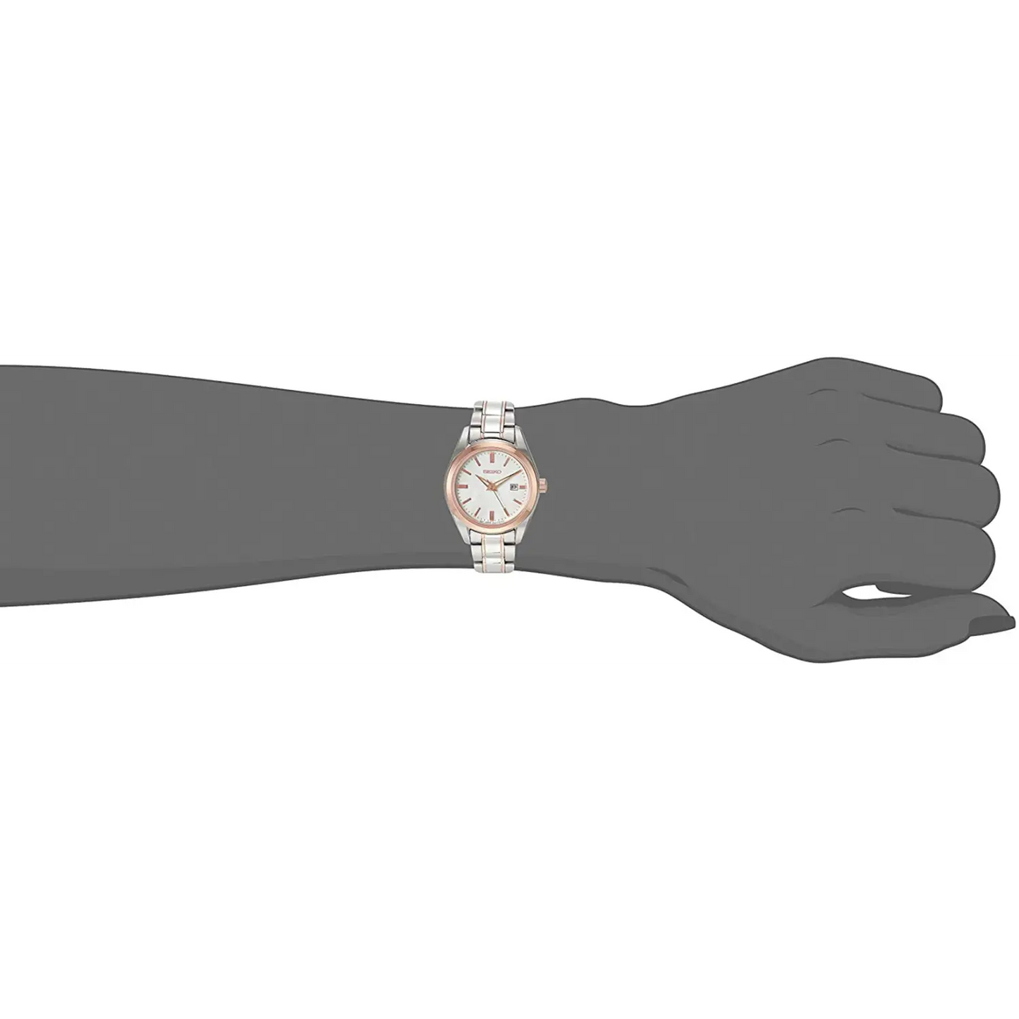 Seiko Women’s Essentials Japanese Quartz With Steel Two Tone