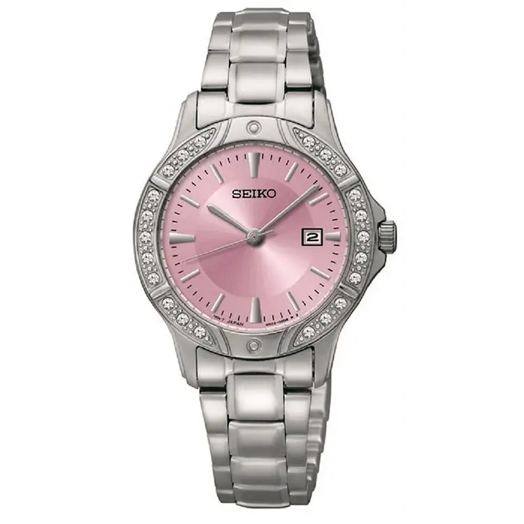 Seiko Women’s Quartz Crystal Accented Silver Tone Stainless