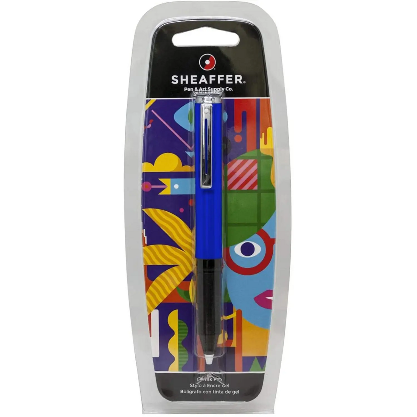 Sheaffer Pop Glossy Blue Gel Rollerball Pen with Chrome Trim