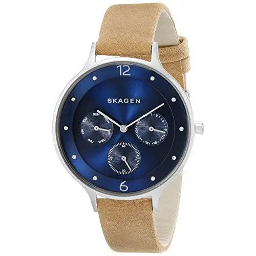 Skagen Anita Women’s Leather Multifunction Watch - Watches