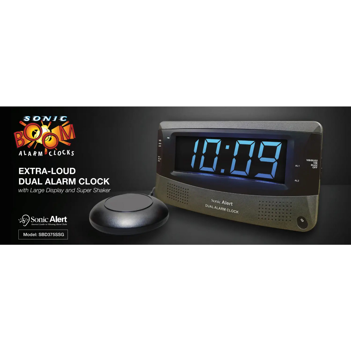 Sonic Alert large Display Dual Alarm Clock - Misc