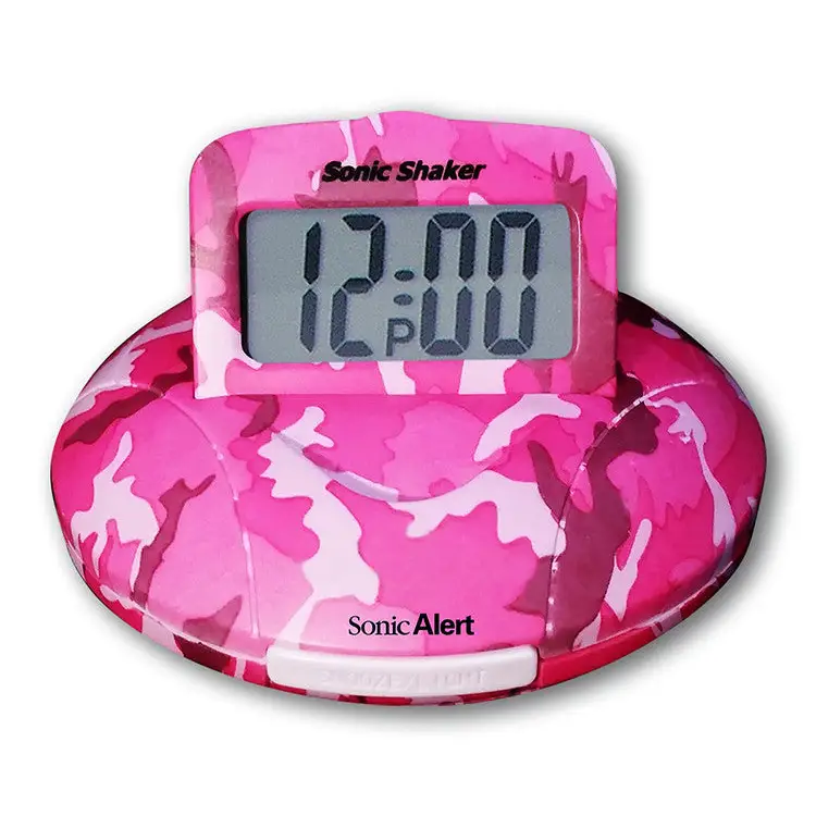 Sonic Alert Sonic Shaker.75 Digital Display Pink Camo Alarm