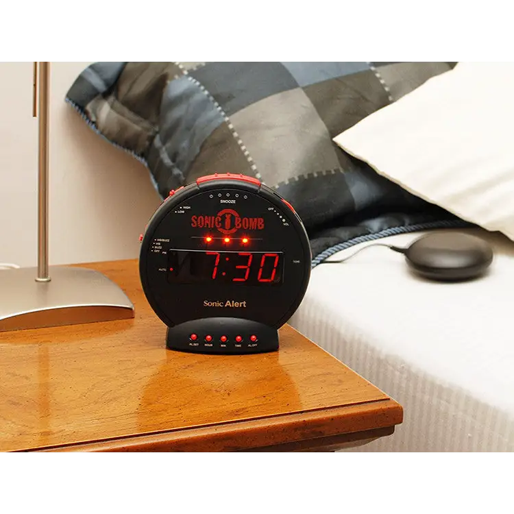 SONIC ALERT SHAKING VIBRATOR BOMB ALARM CLOCK SBB500 - Misc