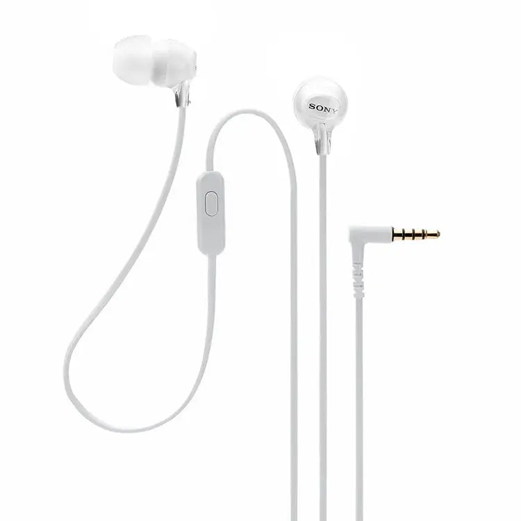 Sony Lightweight In-Ear Headphones with Mic (White)