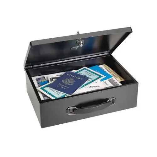 SteelMaster Heavy Gauge Steel Fire Retardant Security Box