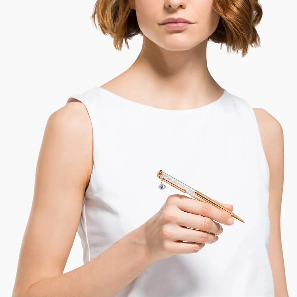 Swarovski Crystalline Ballpoint Pen (Rose Gold Clear