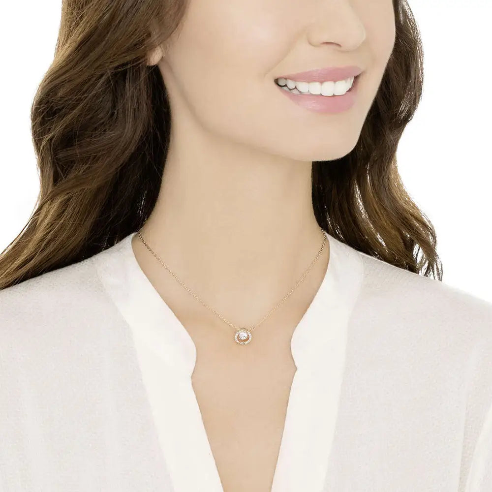 Swarovski Women’s Sparkling Dance Rose Gold White Crystals
