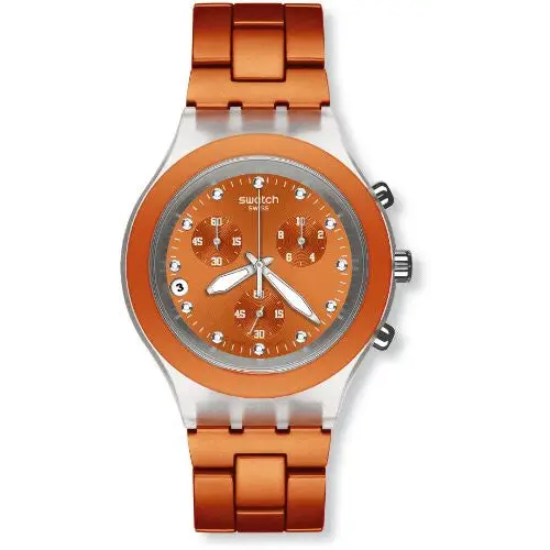 Swatch Unisex Full Blooded Naranja Chronograph Orange