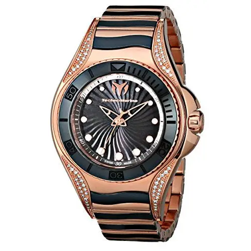 TechnoMarine Women’s Quartz Ceramic Rose Gold Stainless