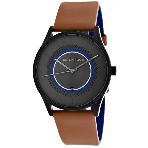 Ted Lapidus Men’s Classic Quartz Stainless Steel/Brown