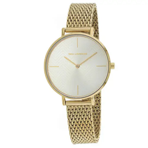 Ted Lapidus Women’s Classic Gold Tone Stainless Steel Mesh