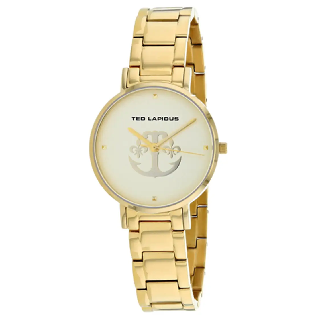 Ted Lapidus Women’s Classic Quartz Gold Tone Stainless Steel