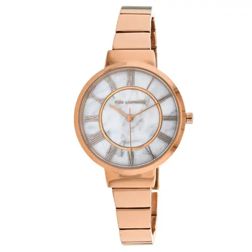 Ted Lapidus Women’s Classic Quartz Rose Gold Stainless Steel
