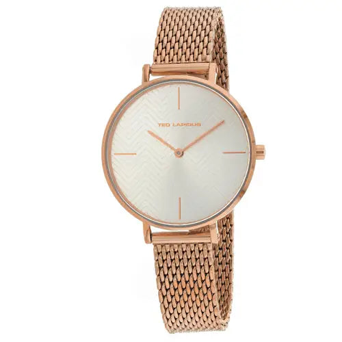 Ted Lapidus Women’s Classic Rose Gold Tone Stainless Steel