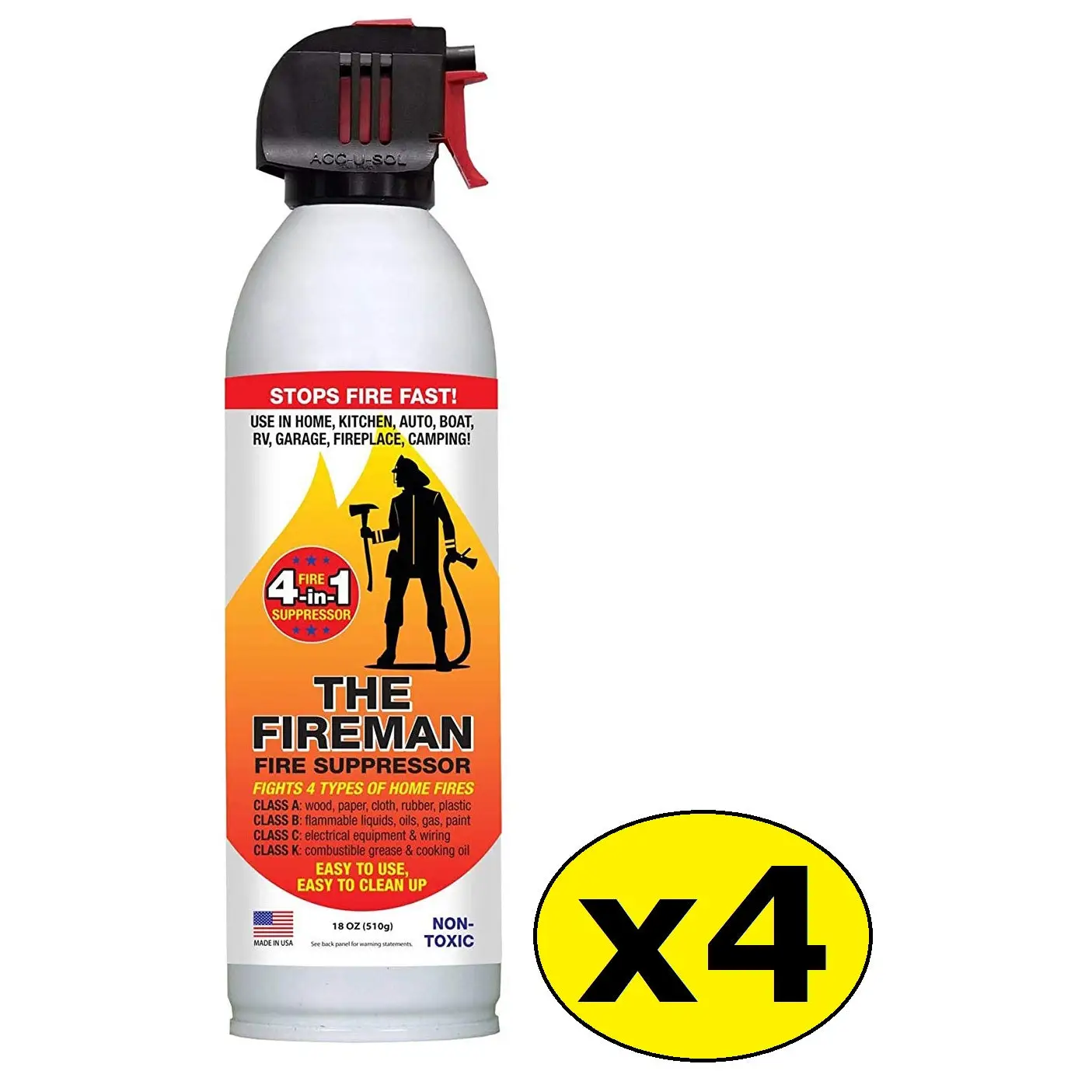 The Fireman Fire Extinguisher Spray: UL Approved Home Use 18