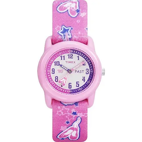 Timex Kids’ Ballerina Time Teacher Analog Quartz Pink Resin
