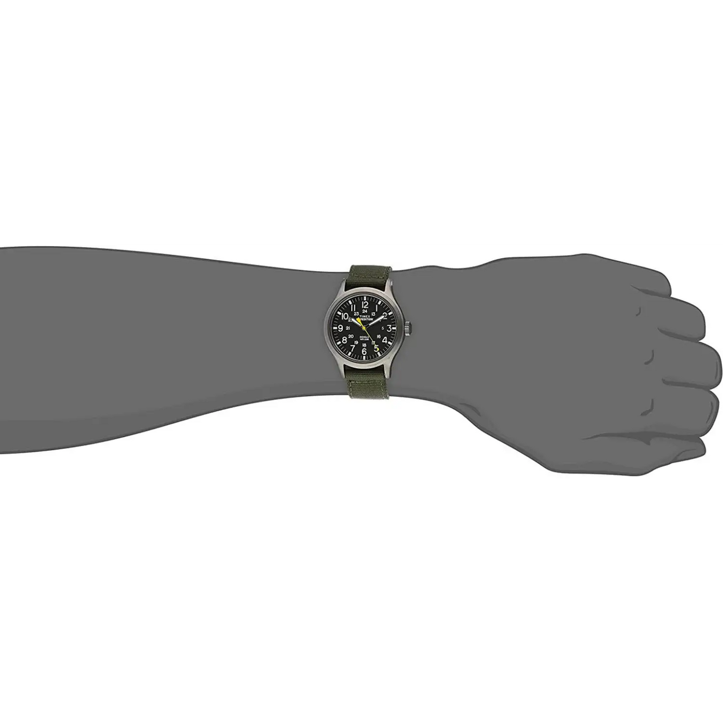 Timex Men’s Expedition Quartz Grey Brass Case/Green Nylon