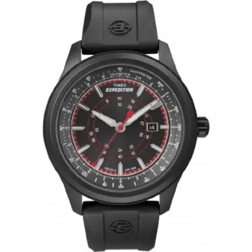 Timex Men’s T49920 Expedition Camper All Black Resin Strap