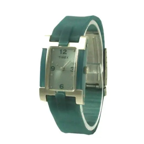 Timex Women’s Blue Dial Blue Rubber Strap Watch - Watches