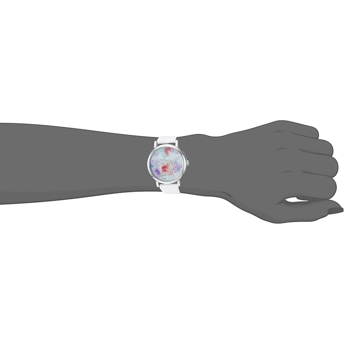 Timex Women’s Crystal Bloom Swarovski Brass Case/White