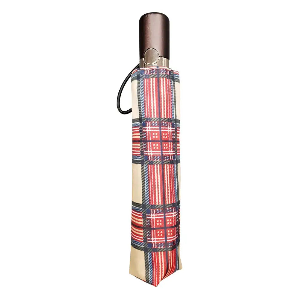 Totes Limited Edition Auto Open Umbrella (Heritage Plaid)