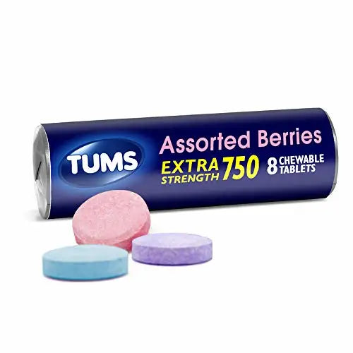 TUMS EX Assorted Berries 8 Count - 12 Rolls - Misc