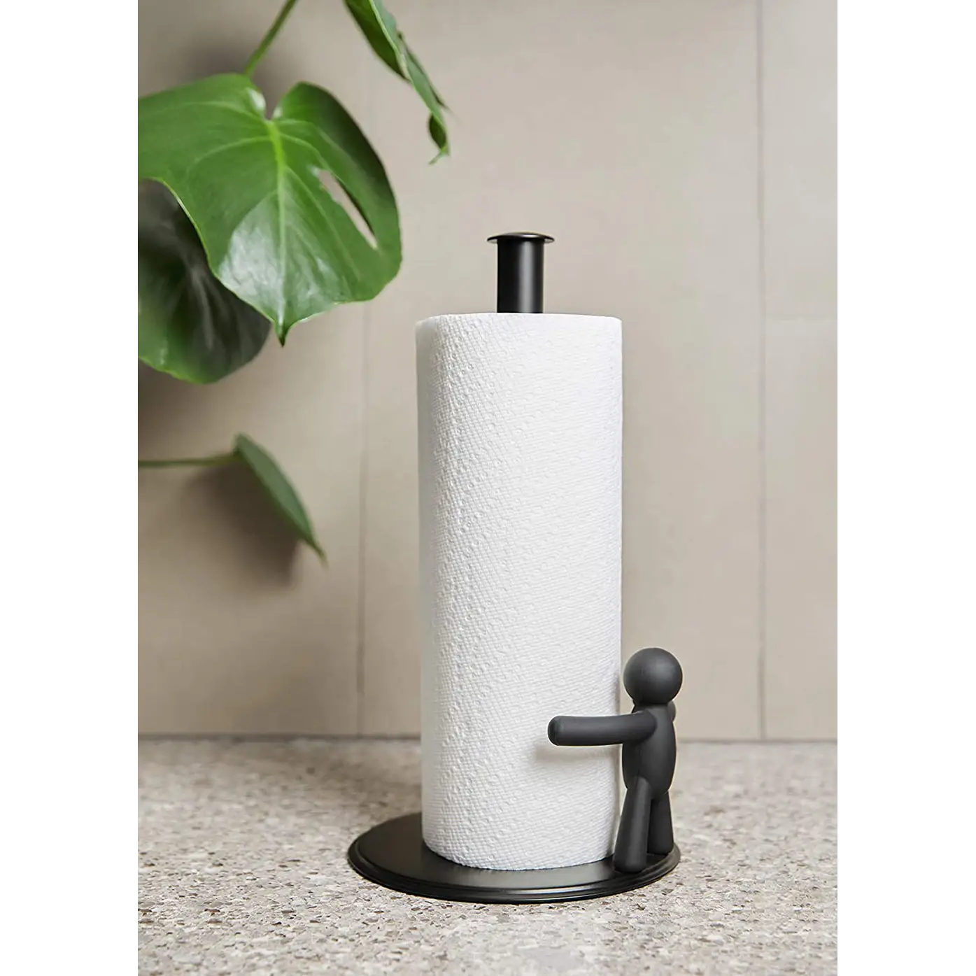 Umbra Buddy Kitchen Countertop Paper Towel Holder (Black)