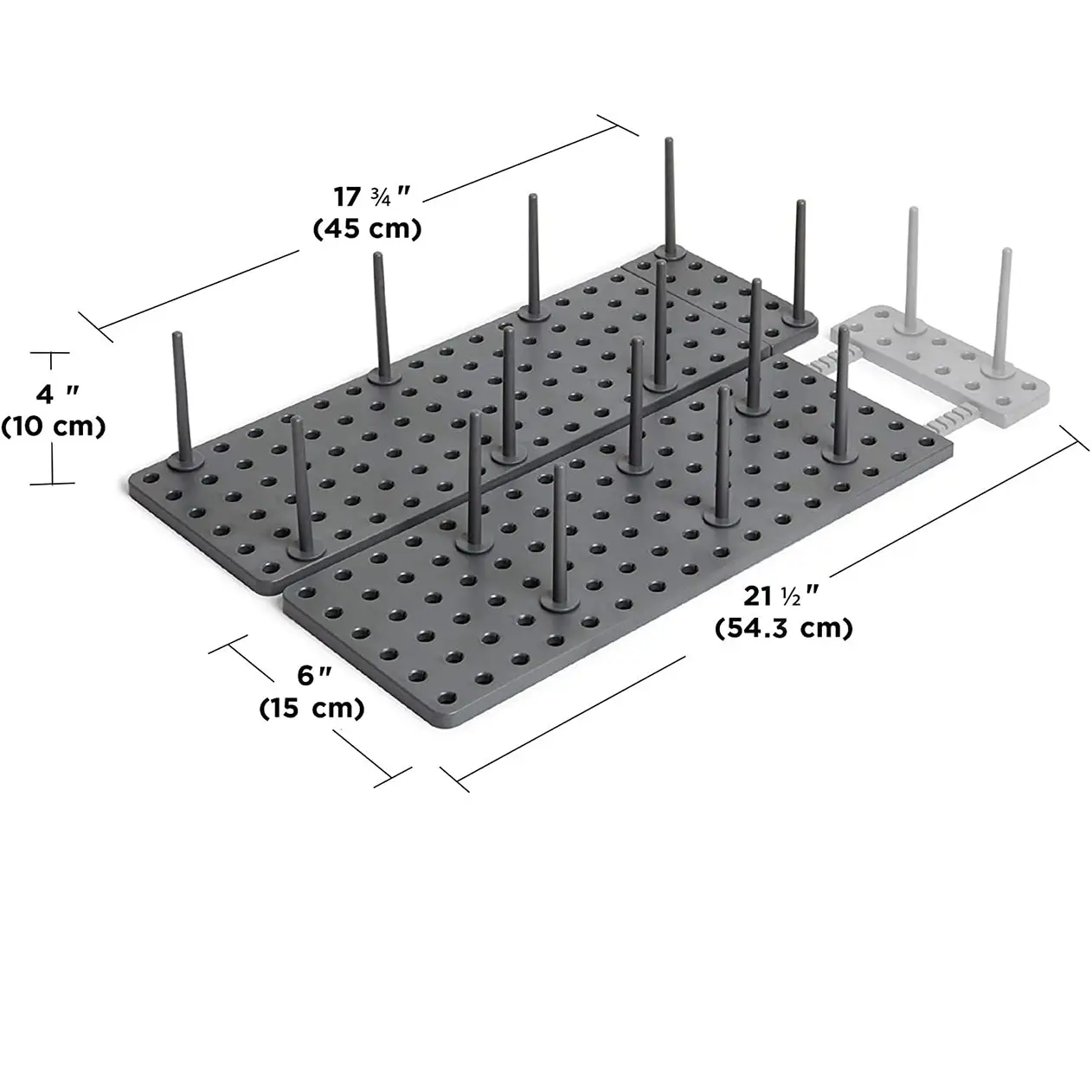 Umbra Peggy Drawer Organizer with Adjustable Trays &