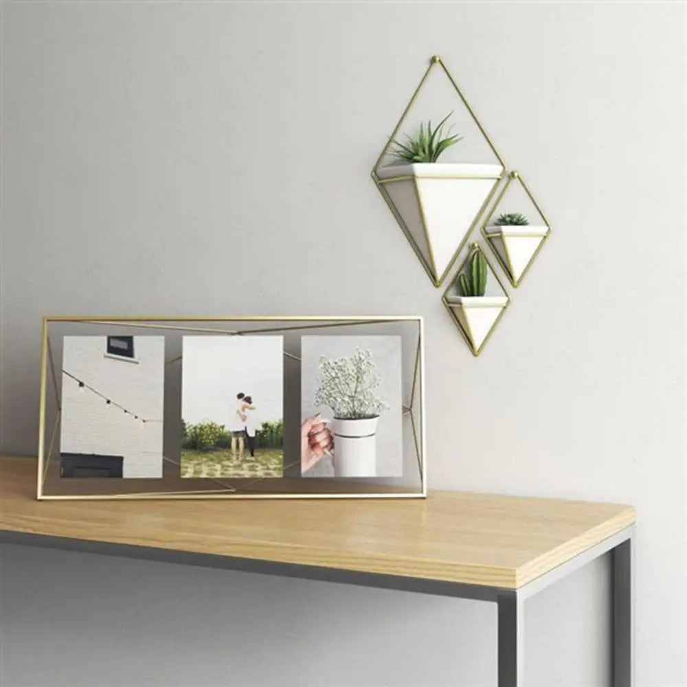 Umbra Prisma Metallic Multiframe Holds 3 5x7 Photos (Matte