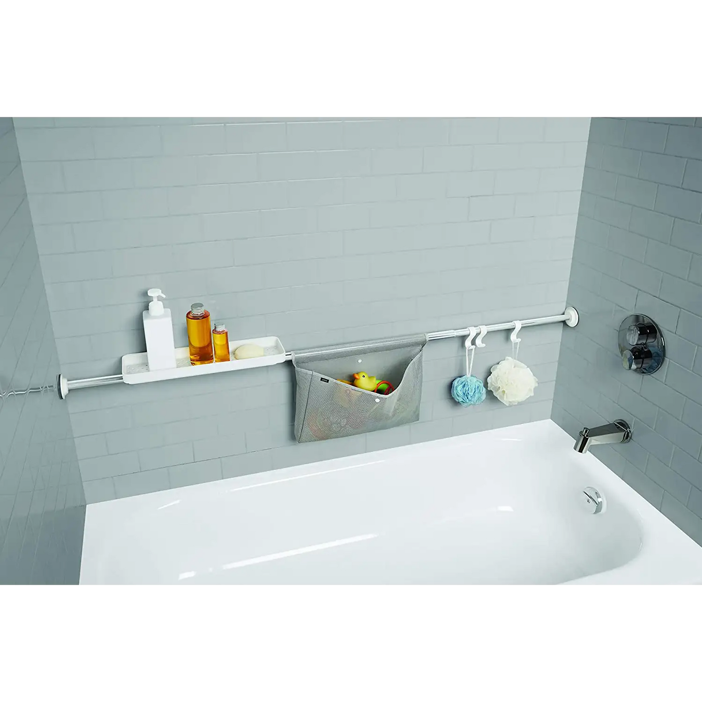 Umbra Sure-Lock 45-72in Tension Shower Storage Rod (Chrome)